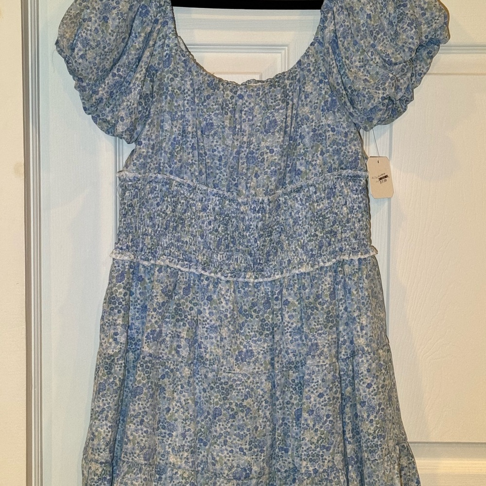 Altar'd State Blue Floral Dress
